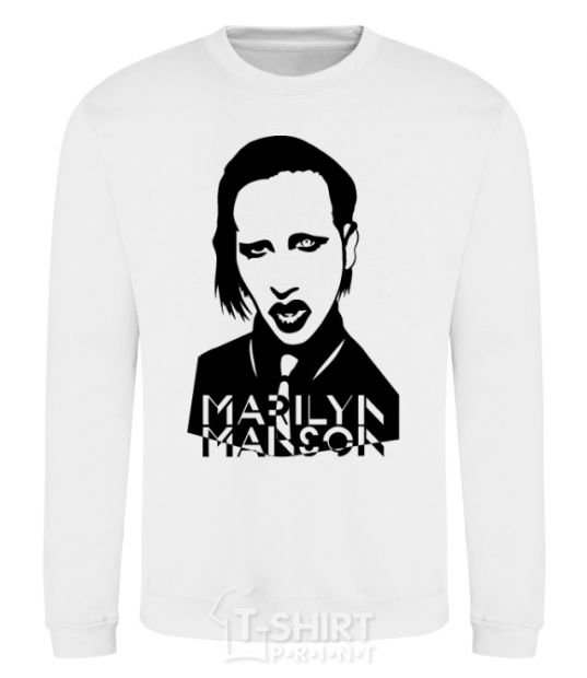 Sweatshirt Marilyn Manson White фото