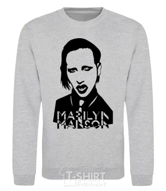 Sweatshirt Marilyn Manson sport-grey фото