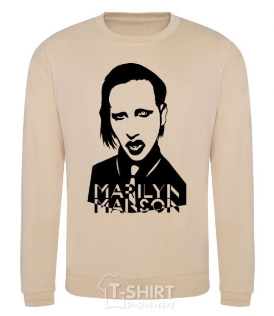Свитшот Marilyn Manson Песочный фото