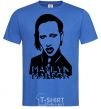 Мужская футболка Marilyn Manson Ярко-синий фото