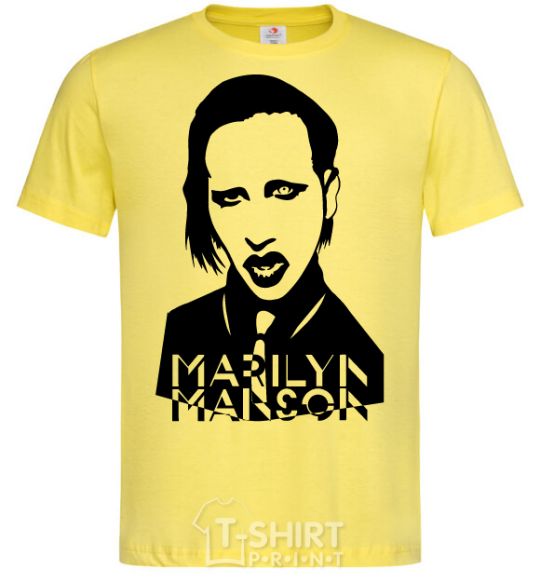 Мужская футболка Marilyn Manson Лимонный фото
