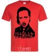 Men's T-Shirt Marilyn Manson red фото