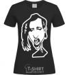 Women's T-shirt Marilyn Manson face black фото