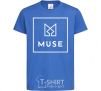 Kids T-shirt Muse logo royal-blue фото