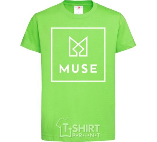 Kids T-shirt Muse logo orchid-green фото