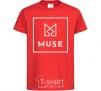 Kids T-shirt Muse logo red фото