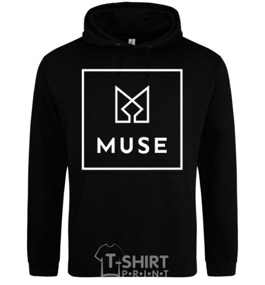 Мужская толстовка (худи) Muse logo Черный фото