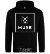 Men`s hoodie Muse logo black фото