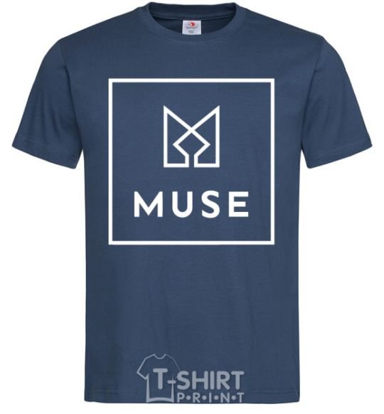 Men's T-Shirt Muse logo navy-blue фото