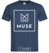 Men's T-Shirt Muse logo navy-blue фото