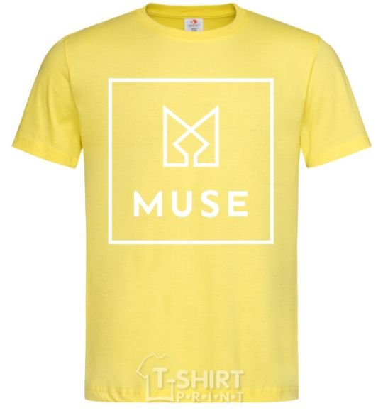 Men's T-Shirt Muse logo cornsilk фото