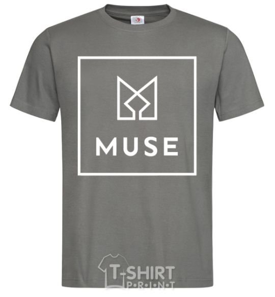 Men's T-Shirt Muse logo dark-grey фото