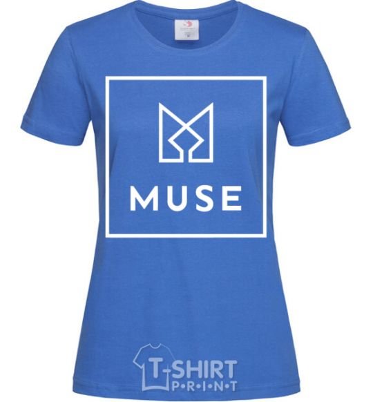 Женская футболка Muse logo Ярко-синий фото