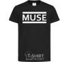 Kids T-shirt Muse logo white black фото