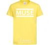 Kids T-shirt Muse logo white cornsilk фото