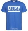 Мужская футболка Muse logo white Ярко-синий фото
