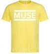 Мужская футболка Muse logo white Лимонный фото