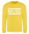 Sweatshirt Muse logo white yellow фото