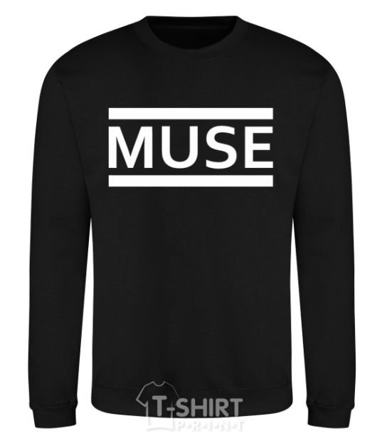 Свитшот Muse logo white Черный фото