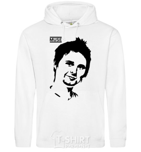 Men`s hoodie Muse Matthew Bellamy White фото