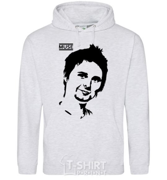 Men`s hoodie Muse Matthew Bellamy sport-grey фото