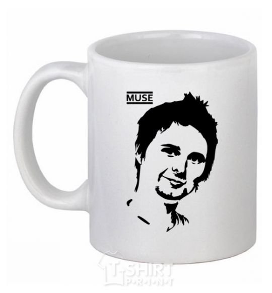 Ceramic mug Muse Matthew Bellamy White фото