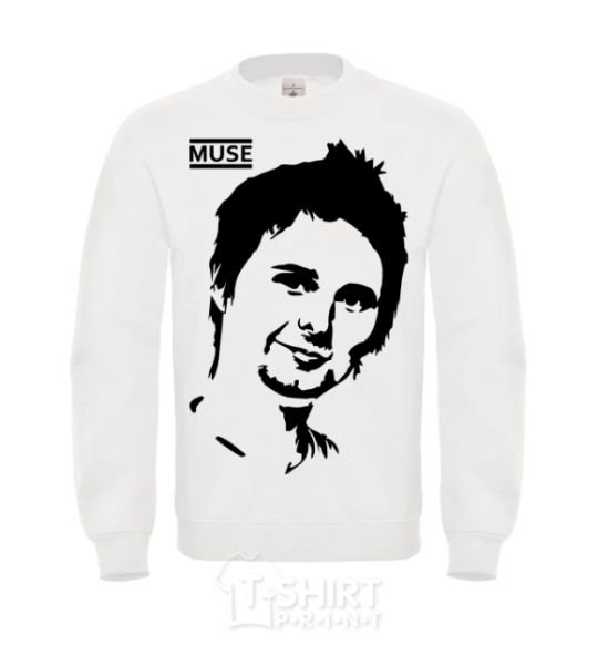 Sweatshirt Muse Matthew Bellamy White фото