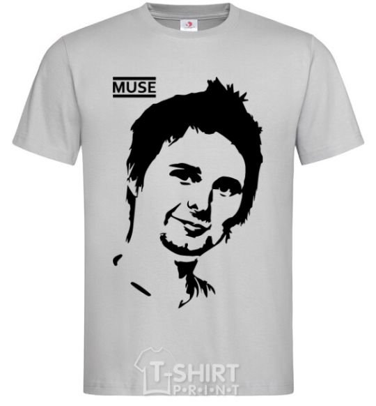 Men's T-Shirt Muse Matthew Bellamy grey фото