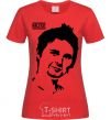 Women's T-shirt Muse Matthew Bellamy red фото