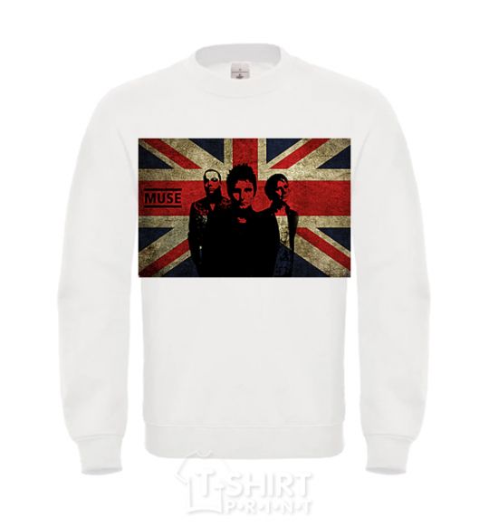 Sweatshirt Muse flag White фото