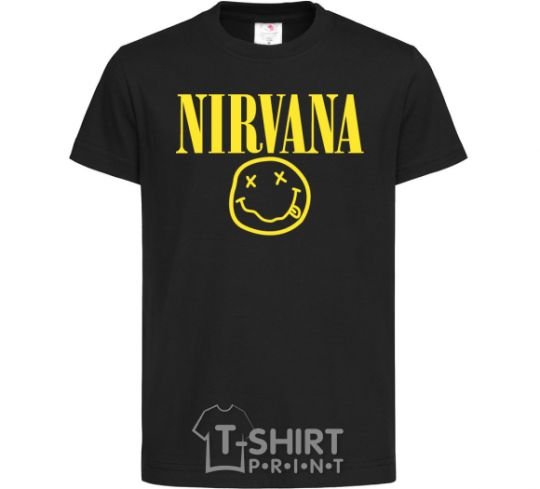 Детская футболка Nirvana logo Черный фото