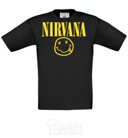 Kids T-shirt Nirvana logo black фото