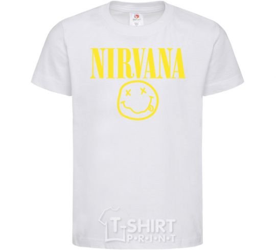 Детская футболка Nirvana logo Белый фото