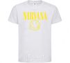 Детская футболка Nirvana logo Белый фото