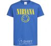Детская футболка Nirvana logo Ярко-синий фото