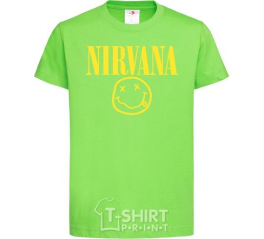 Детская футболка Nirvana logo Лаймовый фото