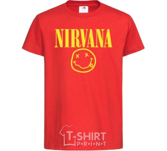 Детская футболка Nirvana logo Красный фото