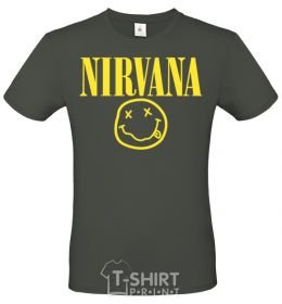 Men's T-Shirt Nirvana logo millennial-khaki фото