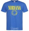 Мужская футболка Nirvana logo Ярко-синий фото