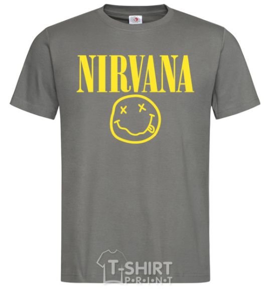 Мужская футболка Nirvana logo Графит фото