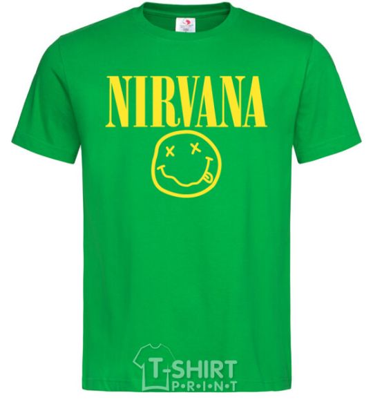 Мужская футболка Nirvana logo Зеленый фото