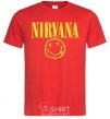 Мужская футболка Nirvana logo Красный фото