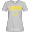 Женская футболка Nirvana logo Серый фото