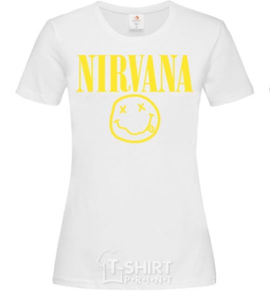 Женская футболка Nirvana logo Белый фото