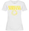Women's T-shirt Nirvana logo White фото