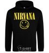 Men`s hoodie Nirvana logo black фото
