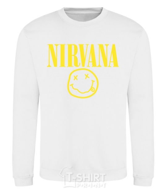 Свитшот Nirvana logo Белый фото