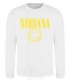 Sweatshirt Nirvana logo White фото