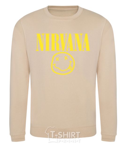 Sweatshirt Nirvana logo sand фото