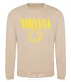Sweatshirt Nirvana logo sand фото